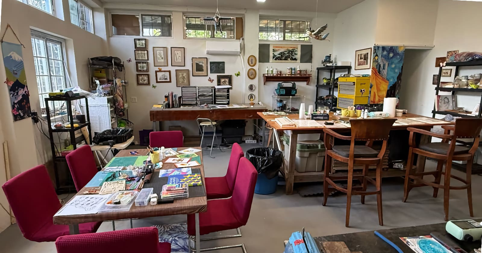 The studio at Black Rock Art Ranch