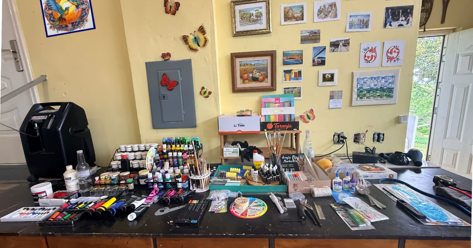 The studio at Black Rock Art Ranch